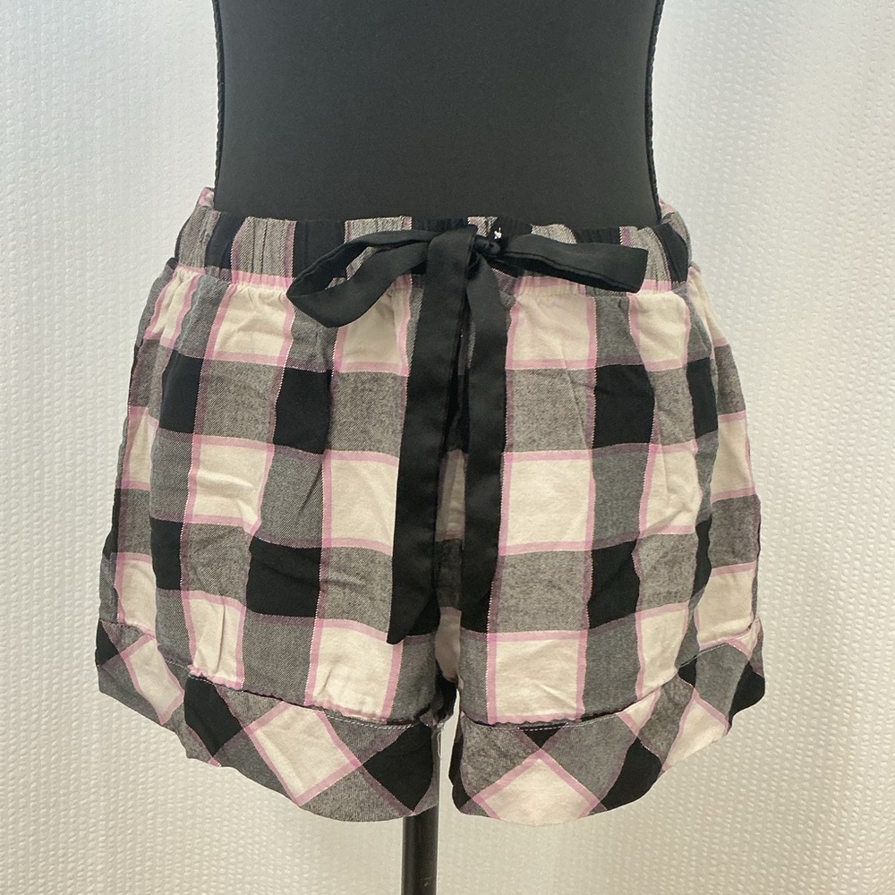 Victoria's Secret Black and White Plaid Pajama Set - Picture 3 of 5